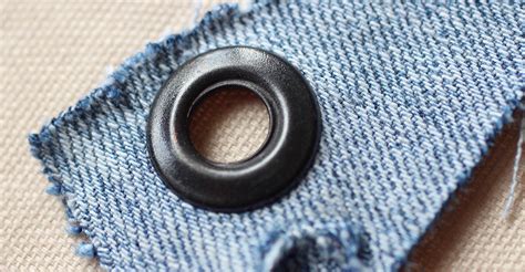 metal rings in fabric|Setting Eyelets & Grommets .